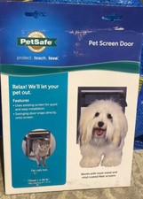 New PetSafe Screen Pet Door Dogs  Cats 1-30lbs Easy Install 9-7/16 X 11-7/16