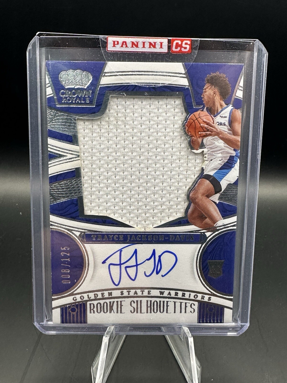 2023-24 Crown Royale Rookie Silhouettes #RC-TJD Trayce Jackson Davis 8/125 GS