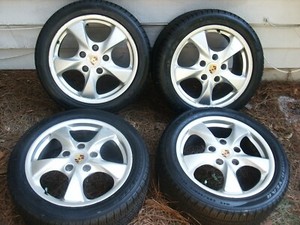 Porsche Boxster Rims and Tires (Front and Rear)