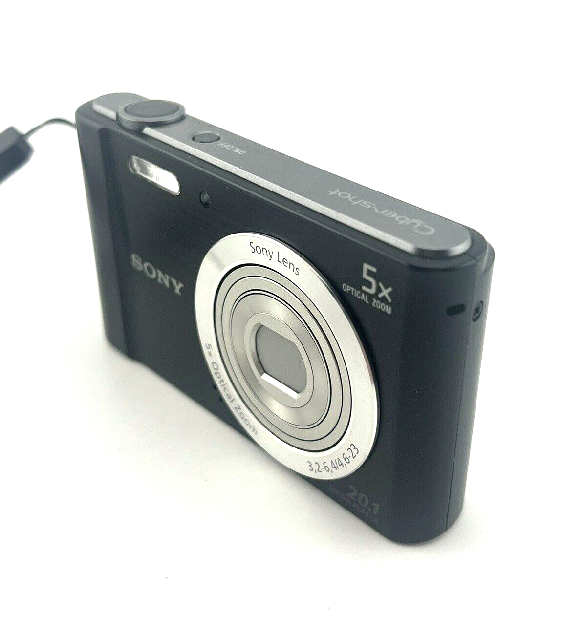 Sony CyberShot DSCW800 Digital Camera 20.1 MP 5x Zoom Black Near Mint