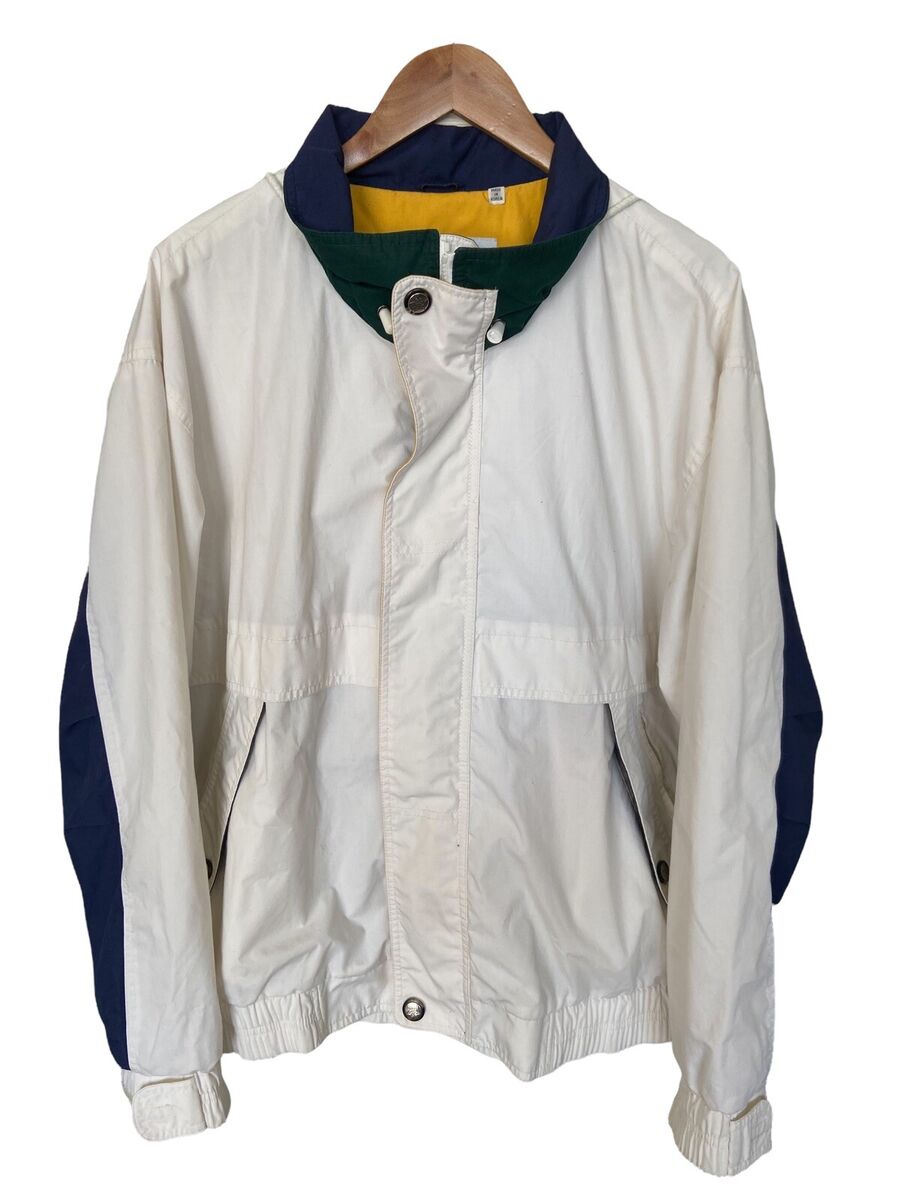 London Fog Full Zip Jacket White Unisex Adults Size XL London Fog Full Zip Jacket White Unisex Adults Size XL
