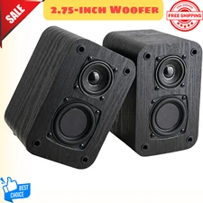 Passive Bookshelf Speakers for Home Theater Surround Sound, Home Desktop Stereo