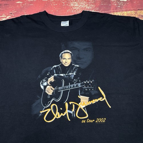 Vintage Neil Diamond Shirt Mens XL Concert Tour 2001-2002 USA Made Y2K PITT H2P - Picture 3 of 12