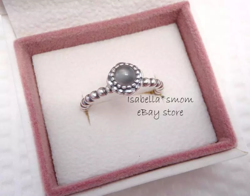 Authentic PANDORA ALE Retired Nature's Serenity Moonstone and Blue Topaz  Flower Ring Band 925 Sterling Silver Size 6.5 ET1655 - Etsy