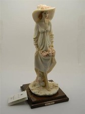 Figurina A.D.L Vittorio Tessaro Signora con Frutta Capodimonte 1994 Firmata #1