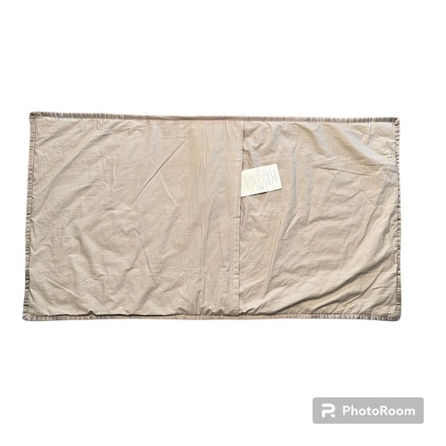 Calvin Klein King Pillow Shams Set (2) Quilted Sateen 20 x 37” Taupe - Picture 5 of 9