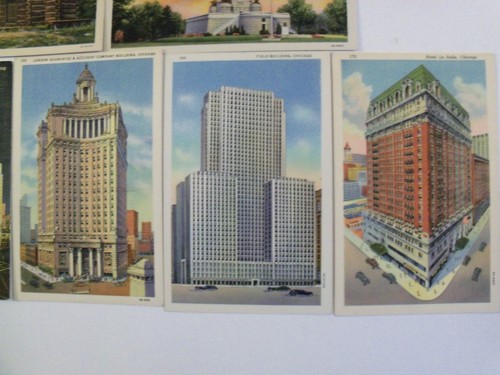 ILLINOIS IL 27 LINEN LOT PRE WWII POSTCARD 1 LARGE LETTER ROADSIDE AMERICANA 418 - Picture 8 of 12