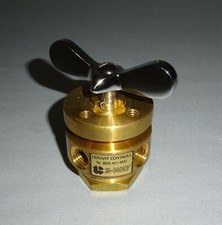 Conant Controls CBR2TSL010 Selector Valve 2-Way 1/4" NPT Brass 250 PSI NEW