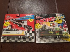 Lot of 2 vintage Diecast racing car transporters. Rusty Wallace and Kyle Petty