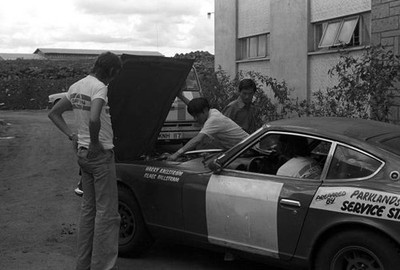 Harry Kallstrom Claes Bilstam Datsun 240Z Safari Rally April 11 1974 Old Photo 3