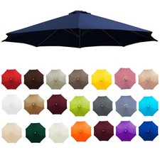 Outdoor Patio Replacement Umbrella Canopy UV Protection Umbrella Canopy 8 Ribs,