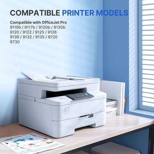 Opakowanie zbiorcze 937XL do wkładu atramentowego HP 937 937e kompatybilny z HP Officejet Pro 9 - Zdjęcie 2 z 9