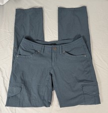 Kuhl Freeflex Cargo Hiking Pants Size 4 Blue Roll Up Convertible Hiking Camping