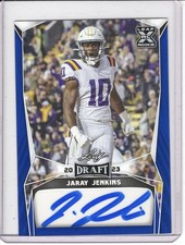 2023 LEAF DRAFT JARAY JENKINS ROOKIE/RC AUTO #BAJJ3 *BLUE*