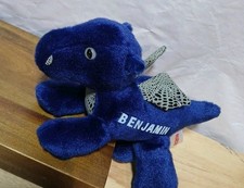 Aurora Rare - SAPPHIRE DRAGON 8 inch - Stuffed Toy- Benjamin