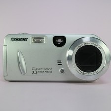 Sony Digital Camera Cybershot DSC-P52 3.2MP Silver Tested