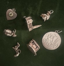 LOT of Seven(7) 14K GOLD Vintage Charms From 1950’s Bracelet