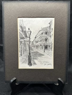 Don Davey  Royal St New Orleans  1976 Matted B&W Print 8 x10  See Description
