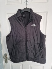 Men's Black The North Face Lightweight Padded Gilet Jacket In Size Large
