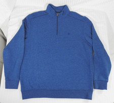 Men's IZOD Saltwater Relaxed Classics 1/4 Zip Long Sleeve Pullover Shirt Large