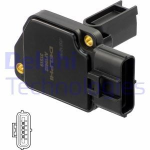 LUFTMASSENMESSER DELPHI AF10492-12B1 P NEU OE QUALITÄT - Picture 2 of 7