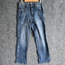 Wrangler Retro Girls Size 12 Slim Relaxed Bootcut Jeans Medium Wash Blue Denim