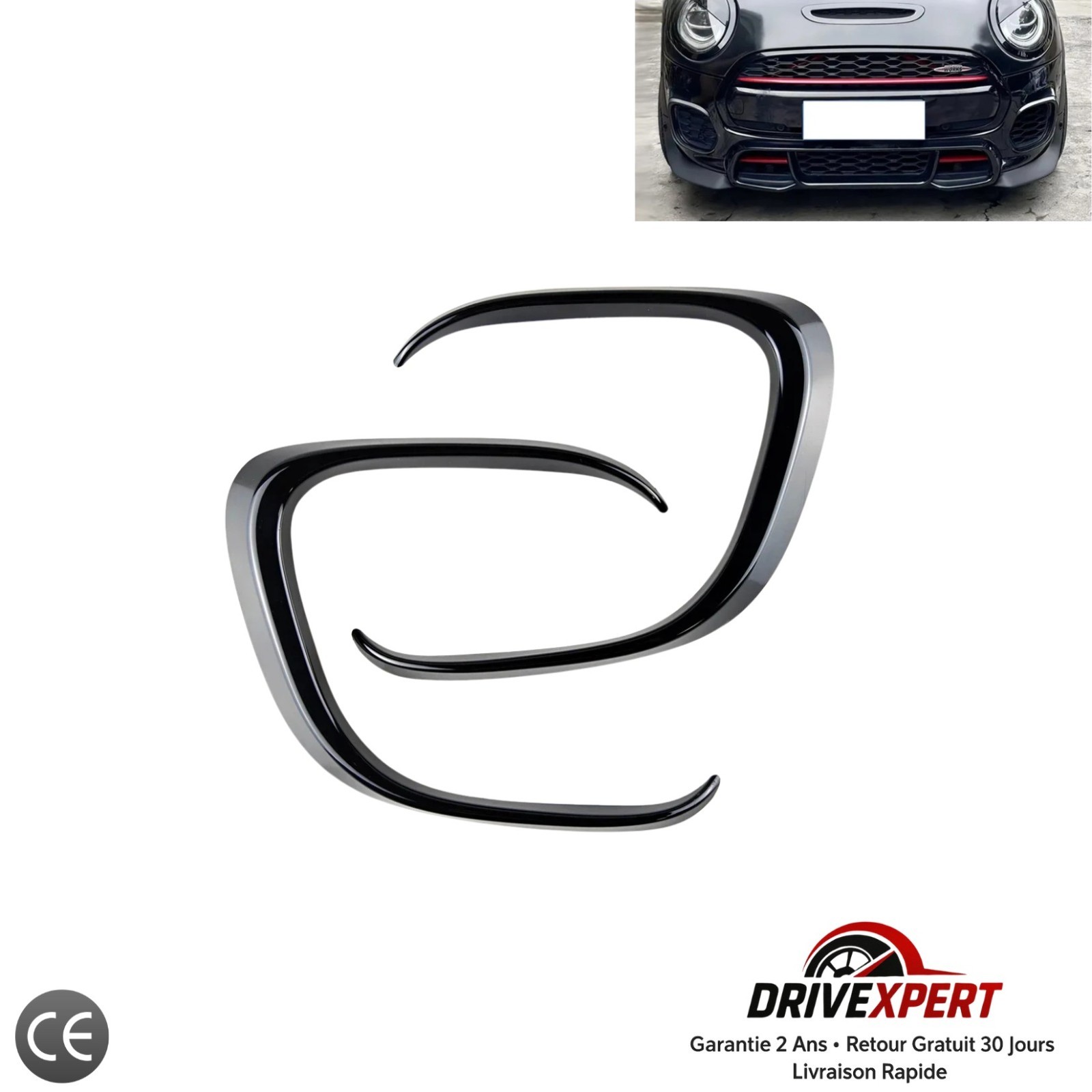 Aileron pare-chocs noir brillant Cooper F55 F56 F57 splitter avant kit carrosserie