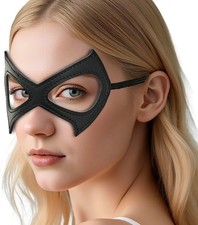 Cat Mask for Woman- Superhero Mask Black Eye Mask for Halloween Cosplay Birthday