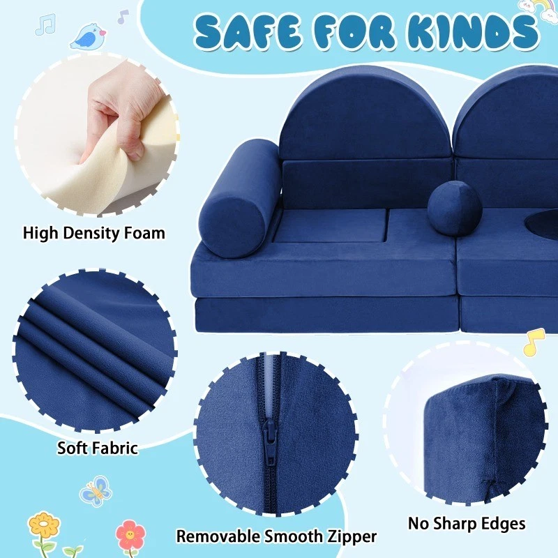 Модульный детский диван для повышения креативности модульный игровой диван для детей ясельного возраста 13 шт. - Изображение 4 из 4