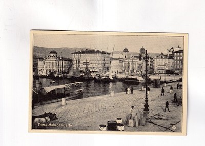 F4188) TRIESTE Postcard Molo San Carlo - Great Details OLD TUCKS Postcard