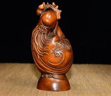 Figurine Wooden God Of Longevity Wood Carving Embodying Wishes Gift Interesting
