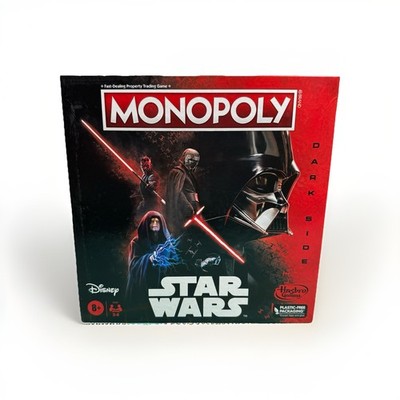 Disney Star Wars Monopoly Dark Side Edition Board Game NEW Sealed Hasbro