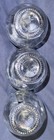 **VINTAGE** (3) Small 4" Clear Glass Bud Vases Wedding Decor Flower Holder — photo 7