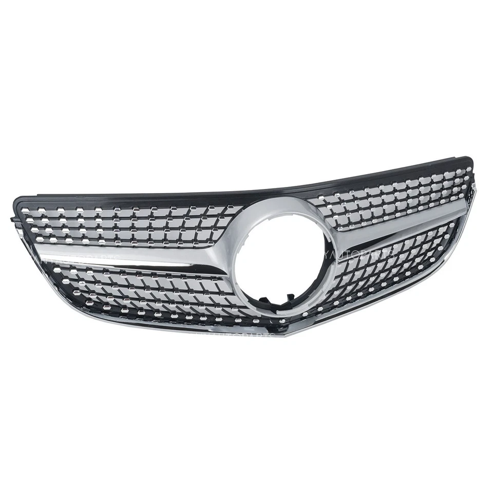 Empuñadura de parachoques plateada para Mercedes Benz Clase E W207 2014-16 E250 E350 E400 E500 Foto 4 de 4