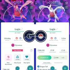 Pok mon Go - Shiny Dynamax Lugia - Mini PTC 80k Stardusts