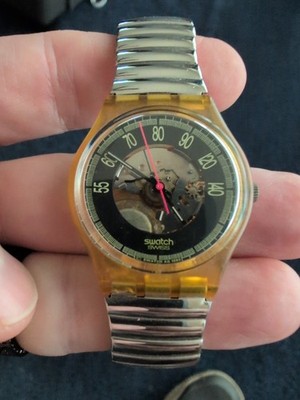 Swatch Watch RED LINE GK118 1990 Standard Gents