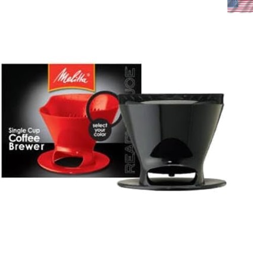 - Single Cup Pour-over Brewer In Sleek Black