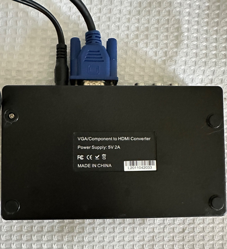 Video Box VGA Input Monoprice Component to HDMI Converter 5V 2A #L2011042033 - Picture 4 of 10