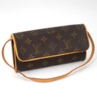 LOUIS VUITTON Pochette Twin Pm Shoulder Bag Monogram M51854 CA0040 #6397