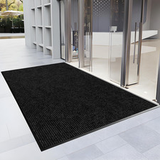 Entrance Mat Indoor Outdoor Heavy Duty Commercial Front Door Mats Carpet Black