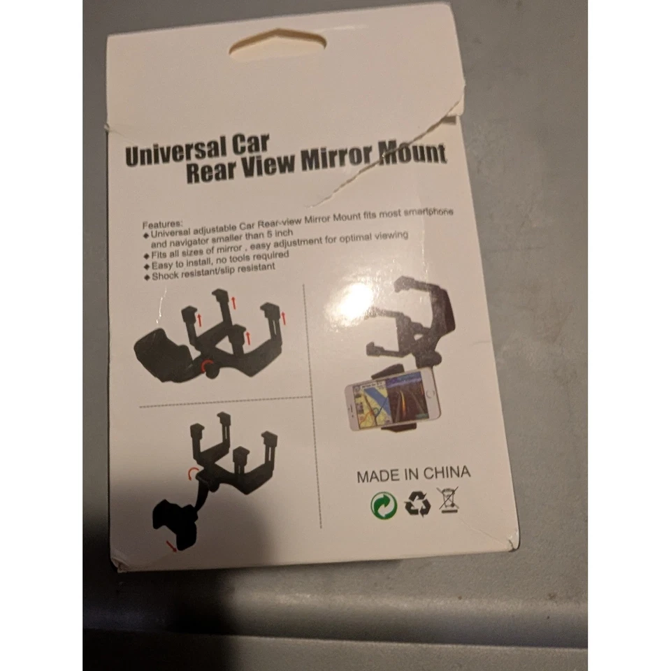 Montaje Universal Espejo Retrovisor Coche para Smartphone Navegador GPS Ajustable Foto 2 de 2