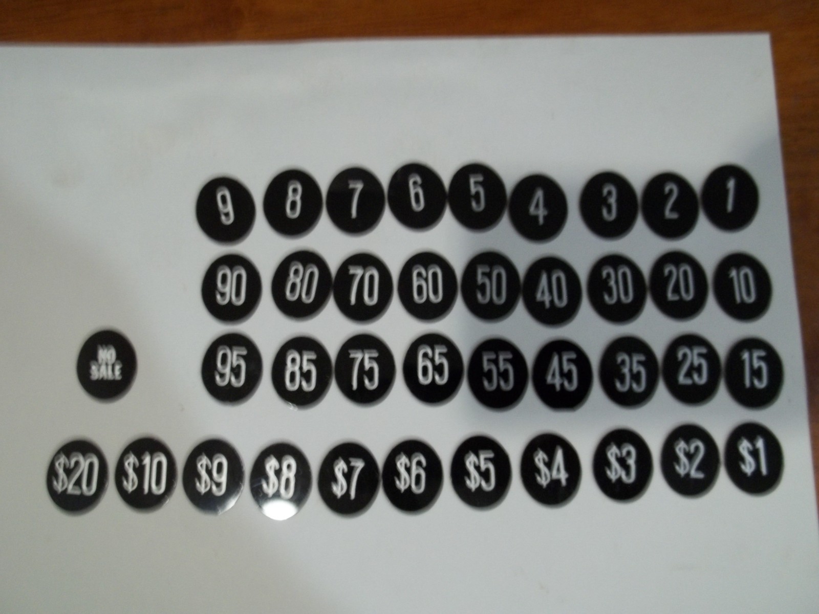 39 New Key Checks For Antique National Cash Register Large (Wide) Class 300