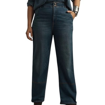 The Eventide High-Rise Wide-Leg TrouserJeans by Pilcro Size 33 Tall