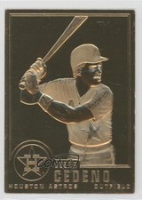 1995-2010 Danbury Mint 22K Gold Cesar Cedeno #6 0v9