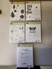 Stampin' Up! Cling Stamp Set Lot Bundle 5x - Stampin Up Crafts Scrapbook Project