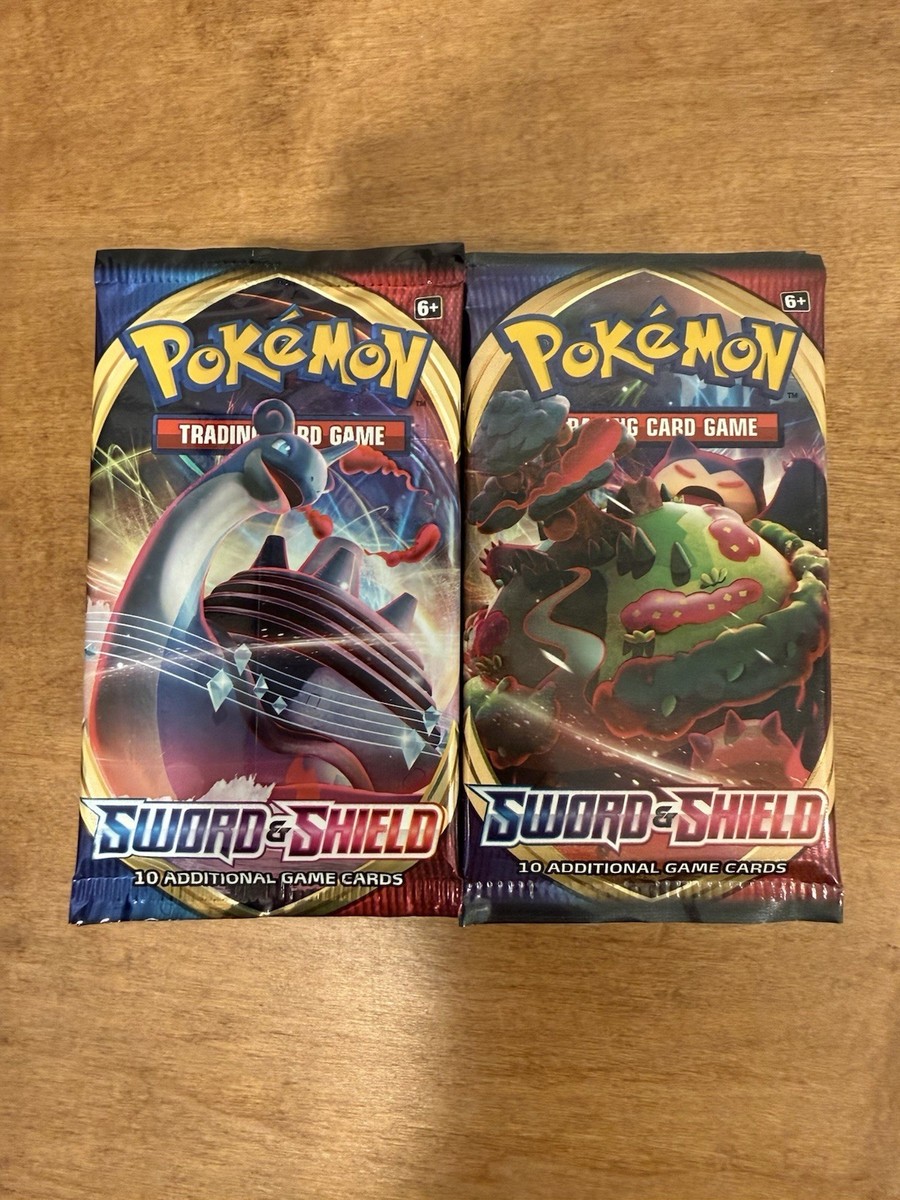 36X Pokemon TCG Base Set Sword and Shield Loose Booster Pack Factory Sealed