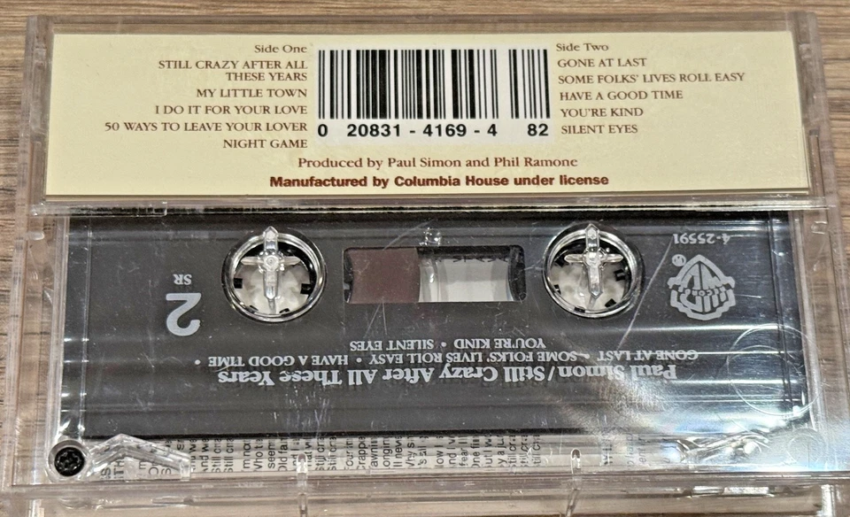 PAUL SIMON STILL CRAZY AFTER ALL THESE YEARS CRC CASSETTE EX/VG+ COLUMBIA Foto 2 de 2