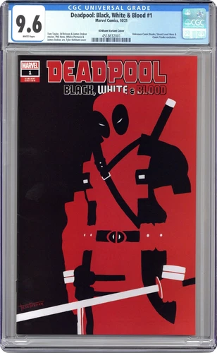 Deadpool Black White and Blood #1 Kirkham Unknown 1:25 CGC 9.6 2021 4518632001