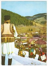 Romania Folklore-Traditions, Vintage PC, Capra-Goat Dance, 1969