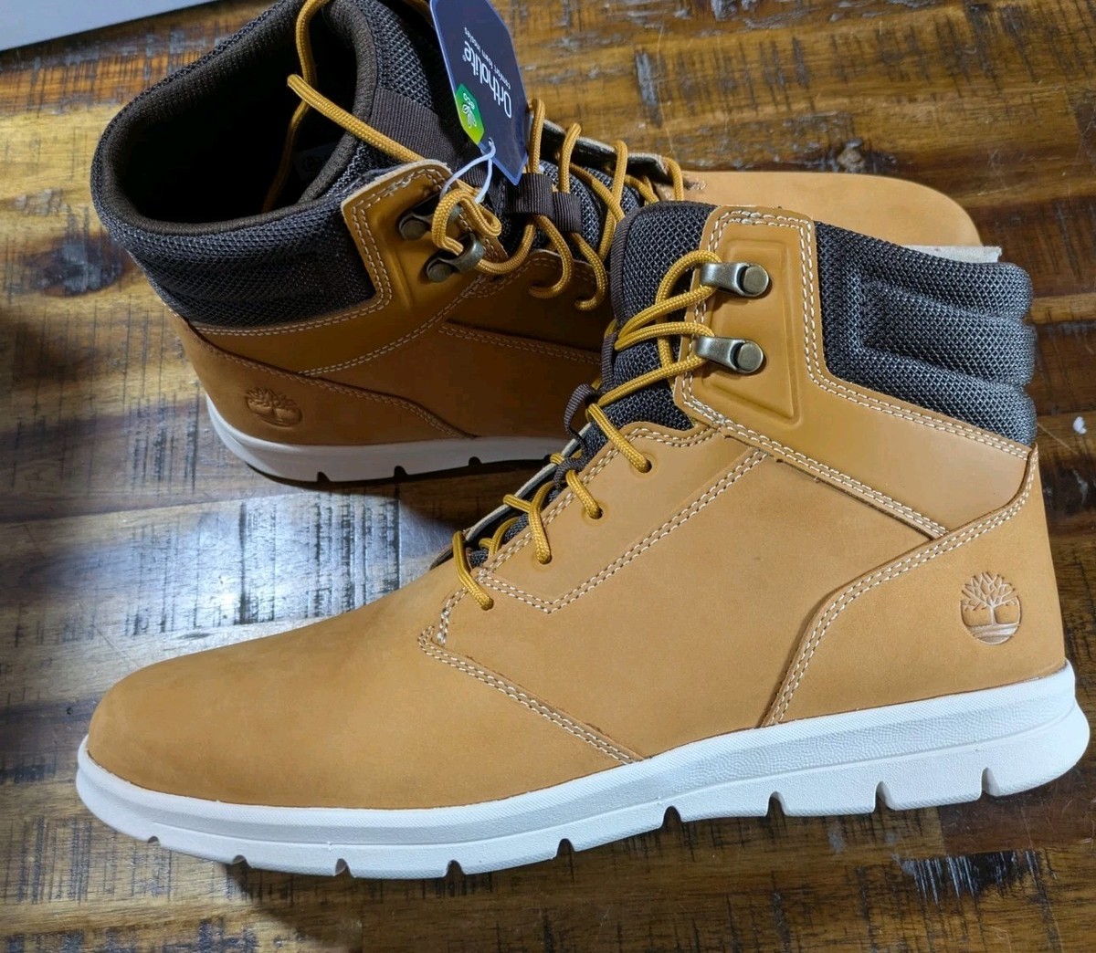 Mens Timberland GRAYDON Hiking Sneaker Boot Wheat Full Grain